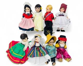 Madame Alexander Dolls Lot (8) – International Folk Costume Collection	