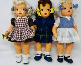 Terri Lee 16” Dolls Lot – School Dresses & Mary Janes