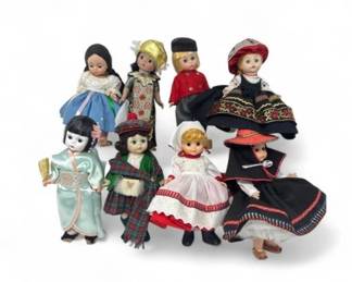 Madame Alexander Dolls Lot (8) – Global Folk & Traditional Dress Style	