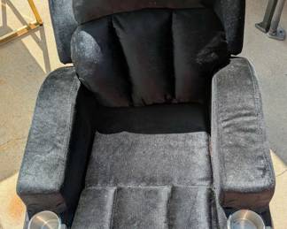 Childs Black Velvet Recliner
