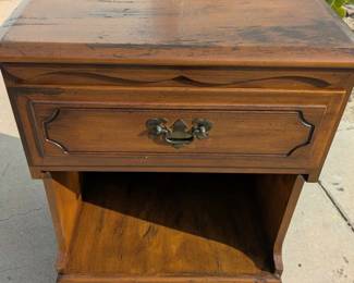 Vintage Wooden Nightstand