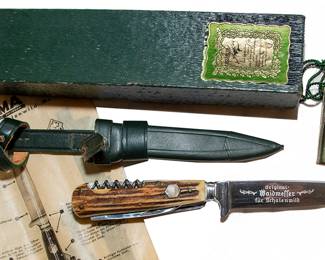 1225 Puma Werk Stag Hunting Knife No. 3591 200.00