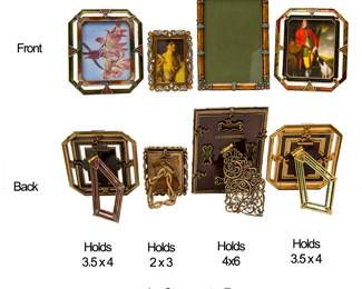 1236 Set of four Jay Strongwater Frames 150.00