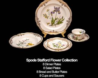 1258 Spode Stafford Flower Collection 250.00