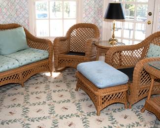 1329 Wicker Set - NO CUSHIONS 275.00