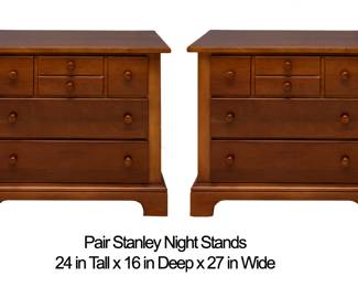 1319 Pair Stanley Night Stands 125.00