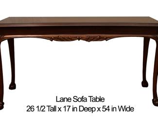 1267 Lane Sofa Table 125.00