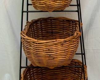 1341 Three Tier Basket in Stand 85.00