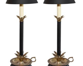 1345 Pair Fredrick Cooper Lamps 125.00