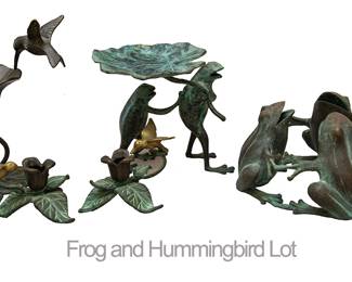 1337 Frog and Hummingbird Lot 80.00