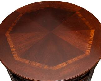1250b Lane Round Top Side Table Detail Photo