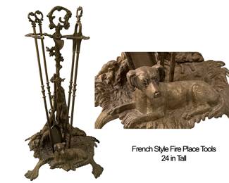 1358 French Style Fireplace Tools 100.00