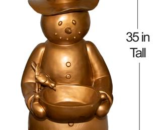 1207 Gold Colored Snowman 75.00
