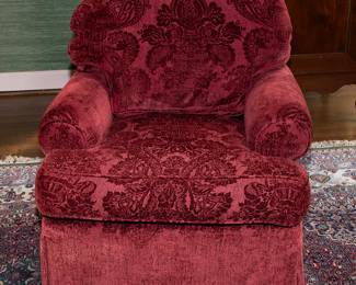 1294 Burgandy Stanford Club Chair 100.00