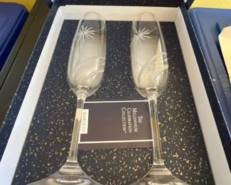 The Millennium Collection champagne flutes