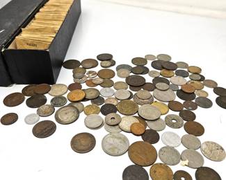 Large Lot of Foreign Coins from Around the World