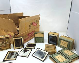Antique Glass Lantern Slide Lot – Denver Colorado & Railroad Scenes – Early 1900s Photography - Historical