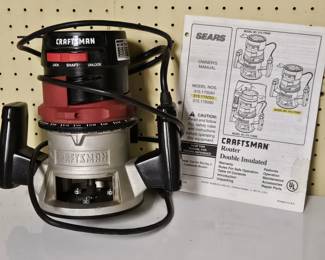 Craftsman Router 315.175040 Double Insulated w/ Manual Sears Vintage Power Tool