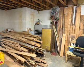 Lumber, mower blades, ceiling tiles
