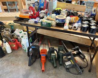 Electric saws, headgear trimmers, oil filters