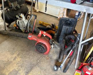 Leaf blower, air compressor