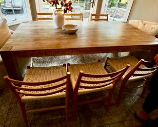 Buy it Now $425.00 Rustic Modern Farm Dining Table (84" L x 40" W x 30" H.. Buy I\it Now $400.00. Set of 6 Stary Wood Dining Chairs