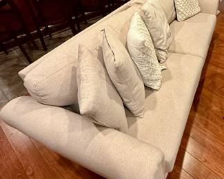 Cream White Sofa with Pillows