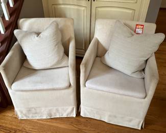 Buy it Now 250.00 a pair of Upholstered Dining Chairs