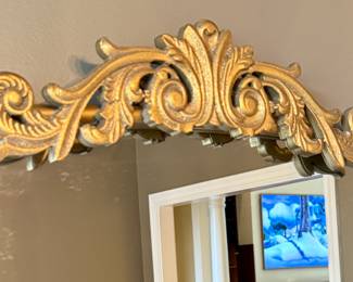 Buy it Now $150.00 Fleur Mantel Arch Mirror with detailed trim.