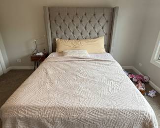 Like new Bed Frames with upholstered headboard (Mattress and Foundation not being Sold)