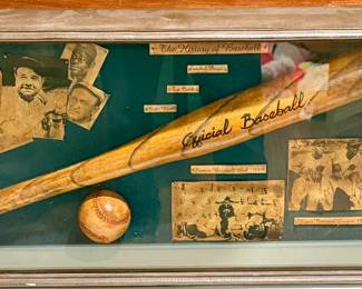 History of Baseball Wall Hanging