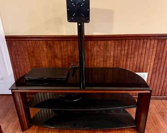 3 Tier Glass TV Stand with Bracket for HDTV