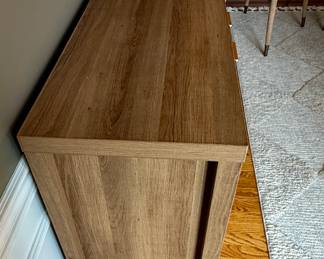 Buy it Now $80.00 Each for Pair of Buffet or Bar Cabinet swith Cloth cover on Door and nice wood tone.