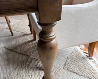 Buy it Now $500.00 !08" Weathered Oak Farm Style Dining Table with 2 18" Leaves and 72" L
