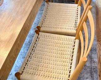 Buy it Now $400.00. Set of 6 Stary Wood Dining Chairs