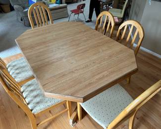 Nice thing about this table is the top is veneer, so no scratches, easy to clean