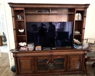 TV entertainment stand. I have a stock photo included so you can see it without all the extras. $200