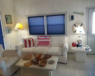 Cozy couch & oversized chair