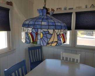 Stained glass chandelier