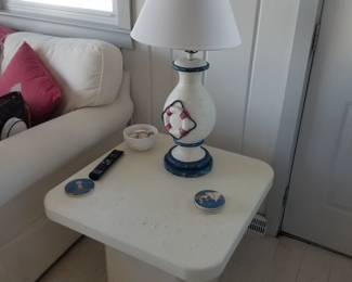 End table; table lamp - three available