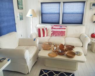 Cozy couch & oversize chair