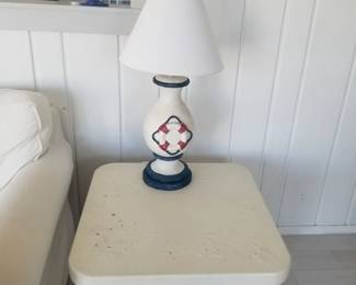 End table; table lamp - three available