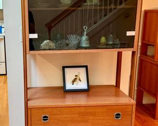 Mid Century Modern Smoked Glass Cabinet
