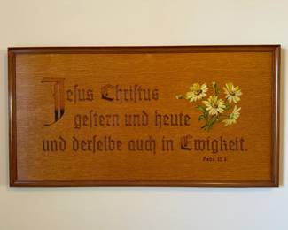 German Wall Hanging