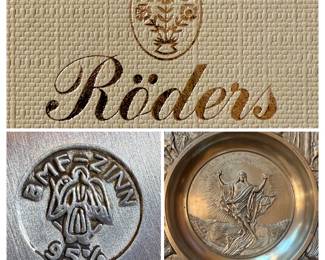 German Röders, The Life of Jesus Series High Quality Pewter Plate