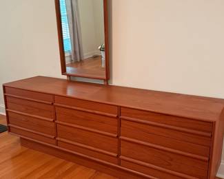 House of Teak Dresser with Mirror