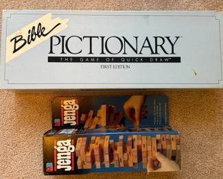 Bible Pictionary and Jenga