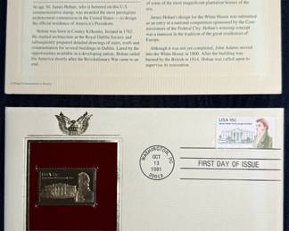First Day of Issue James Hoban the White House Architect Stamp Cache Envelope