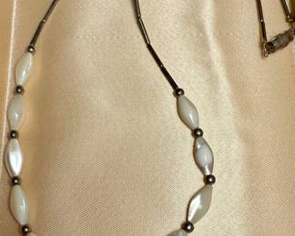 Opalescent Bead Necklace