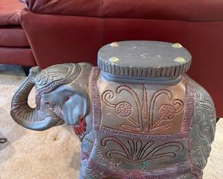 elephant table, missing glass top